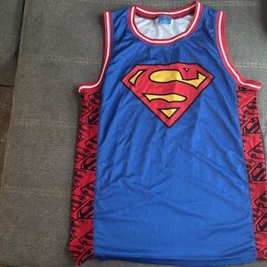 Superman Blue and Red Tank Top